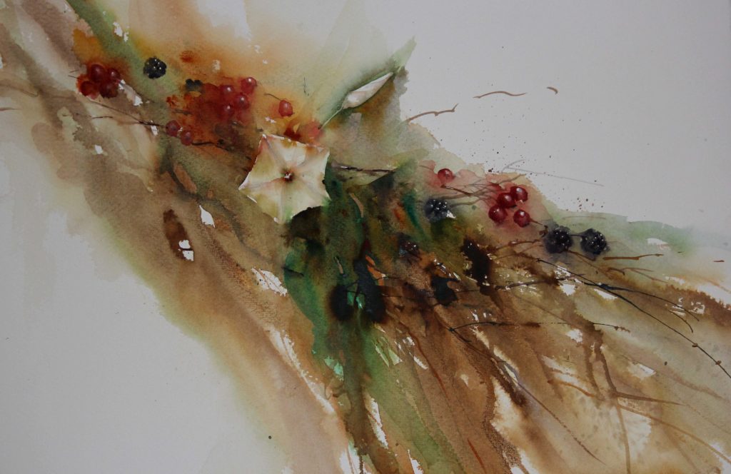 Autumn Flow by Jean Haines, watercolor